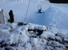 札幌屋根の雪下ろし
