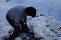 札幌雪下ろし作業